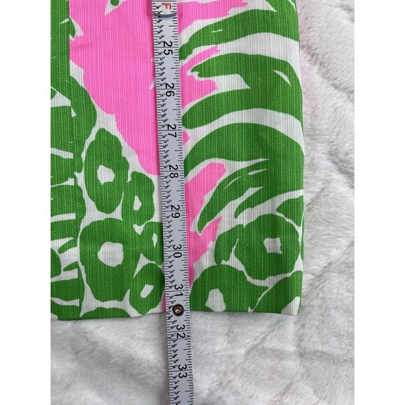 Lily Pulitzer Mila Shift Dress Women's Green Pink Neon Wooden Accent - Sz 0 - Picture 6 of 9